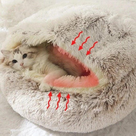 🛏️ Plüsch-Haustierbett mit erhöhtem Rand – Wärme, Sicherheit & Geborgenheit für kleine Hunde & Katzen
