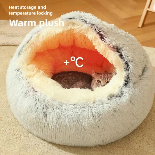 🛏️ Plüsch-Haustierbett mit erhöhtem Rand – Wärme, Sicherheit & Geborgenheit für kleine Hunde & Katzen